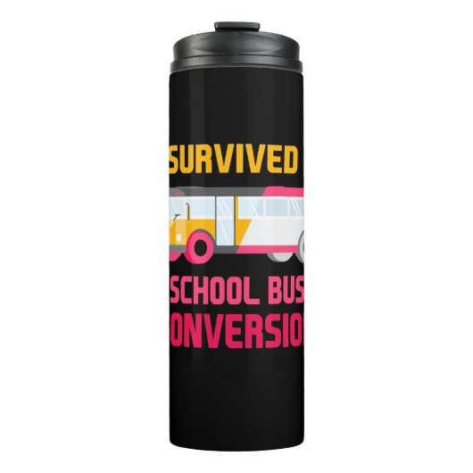 Ik heb een schoolbusconversie overleefd thermosbeker (Voorkant)