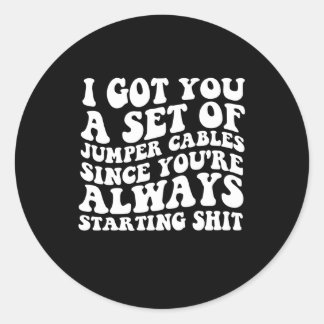 Ik heb een set springkabels voor je, sinds je op B Ronde Sticker