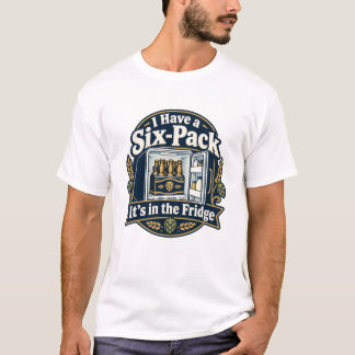 Ik heb een sixpack. Het staat in de koelkast Bier T-shirt