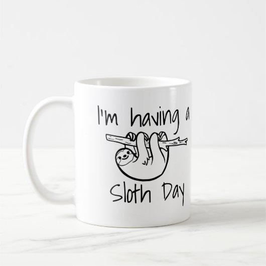 Ik heb een Sloth Day Koffiemok (Links)