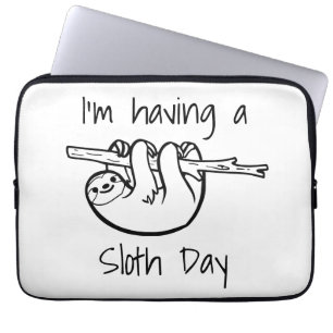 Ik heb een Sloth Day Laptop Sleeve