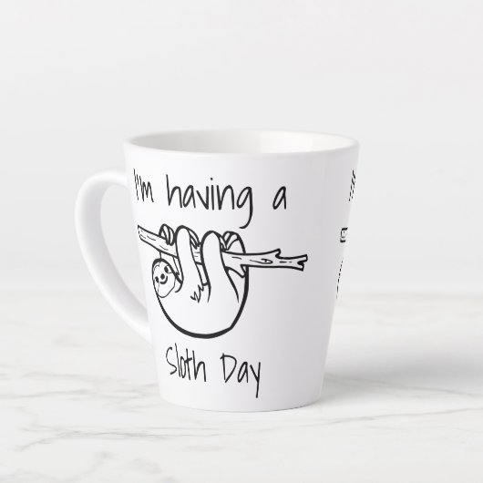 Ik heb een Sloth Day Latte Mok (Linkerhoek)