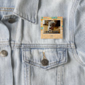Ik heb een smaak vierkante button 5,1 cm (In situ)