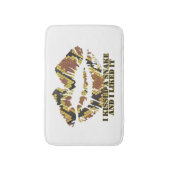 Ik heb een Snake Brown en Gold Print gekust Badmat (Voorkant Verticaal)