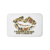 Ik heb een Snake Brown en Gold Print gekust Badmat (Voorkant)