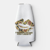 Ik heb een Snake Brown en Gold Print gekust Flesjeskoeler (Voorkant)