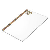 Ik heb een Snake Brown en Gold Print gekust Notitieblok (Schuin)