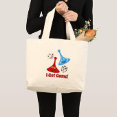 Ik heb een spel grote tote bag (Voorkant (product))