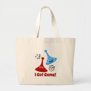 Ik heb een spel grote tote bag