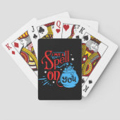 IK HEB EEN SPELL GESTELD OP JULLIE grappige hallow Pokerkaarten (Achterkant)