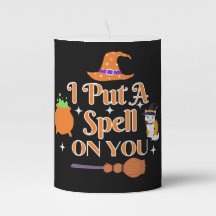 Ik heb een spelletje op je halloween pilaarkaars g