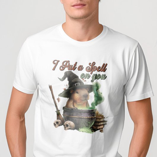 Ik heb een spreuk op Capybara Halloween Funny T-Sh T-shirt