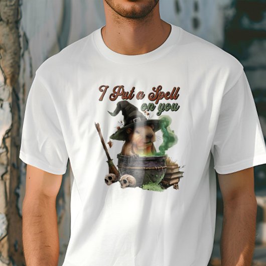 Ik heb een spreuk op Capybara Halloween Funny T-Sh T-shirt