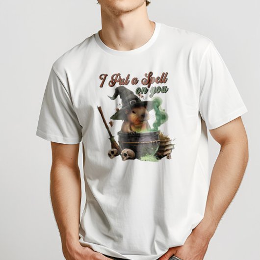 Ik heb een spreuk op Capybara Halloween Funny T-Sh T-shirt