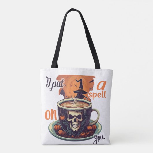 Ik heb een spreuk op je Halloween Tas (Achterkant)