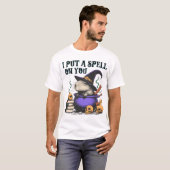 Ik heb een spreuk op je jaren '90 Capybara Hallowe T-shirt (Voorkant volledig)