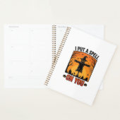 Ik heb een spreuk op jou Halloween-vogelverschrikk Planner (Display)