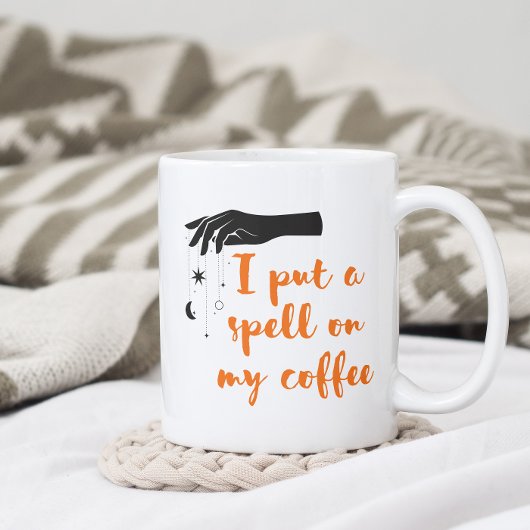 Ik heb een spreuk op mijn koffiegrappig  gezet koffiemok