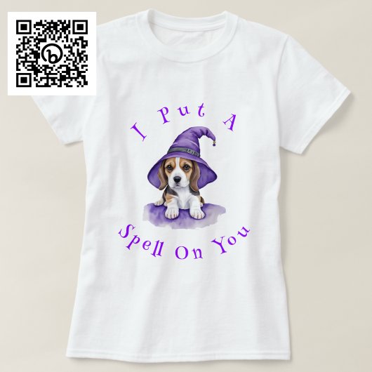 Ik heb een spreuk over je Beagle Witch T-shirt