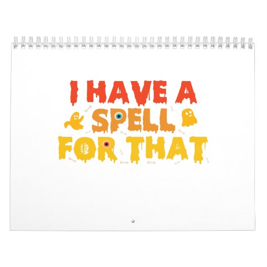 Ik heb een spreuk voor dat grappige spooky heks ca kalender (Hoes)