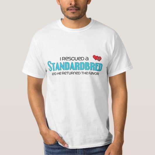 Ik heb een standaard koker gered (mannelijk paard) t-shirt (Voorkant)