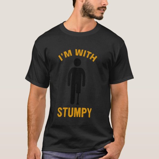 Ik heb een stompe prothese t-shirt (Voorkant)