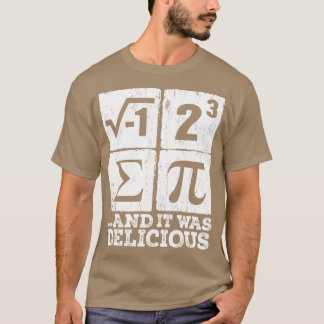 Ik heb een stuk Pi T-shirt gegeten Grappig ik at e