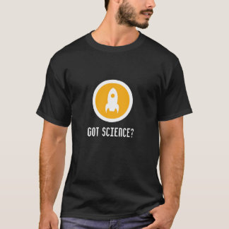Ik heb een T-shirt voor Science Rocket op Donkere