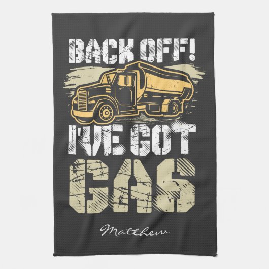 Ik heb een tankerchauffeur voor gas-Ice Road. Theedoek (Verticaal)