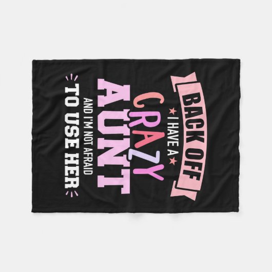 Ik heb een tante fleece deken (Voorkant (Horizontaal))