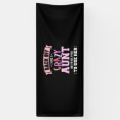 Ik heb een tante spandoek (Verticaal)