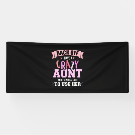 Ik heb een tante spandoek (Horizontaal)