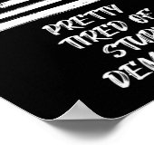 Ik heb een tired van stommerige democraten. poster (Hoek)