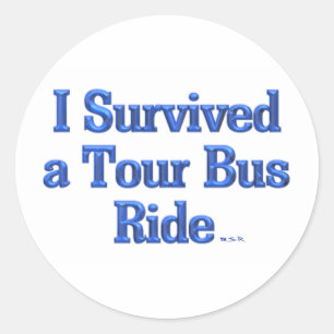 Ik heb een Tour Bus Ride stickers overleefd