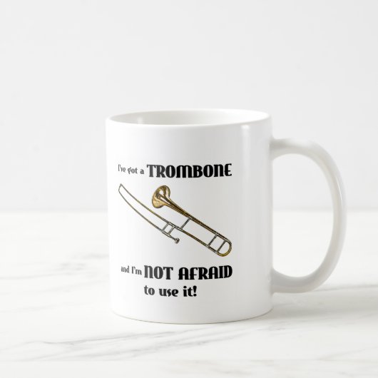 Ik heb een trombone. koffiemok (Rechts)