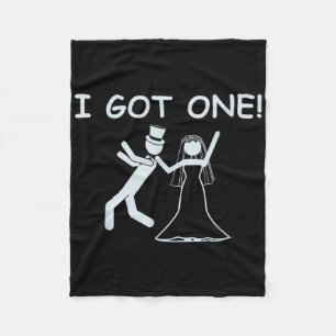 Ik Heb Eén Trouw Bruid Grappig Bachelorette Feestj Fleece Deken