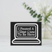 Ik heb een Turks drama onderbroken om hier te zijn Briefkaart (Staand voorkant)