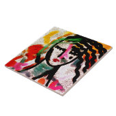 Ik heb een Vaca Originele Abstracte Kunst nodig Tegeltje (Zijkant)