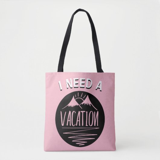 IK HEB EEN VACATIE NODIG TOTE BAG (Voorkant)