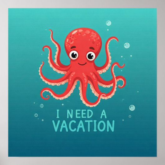 Ik heb een vakantie nodig poster (Voorkant)