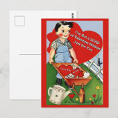 Ik heb een Valentijn die alleen voor jou wil. Briefkaart (Voorkant / Achterkant)