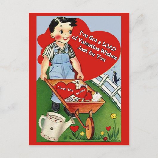 Ik heb een Valentijn die alleen voor jou wil. Briefkaart (Voorkant)