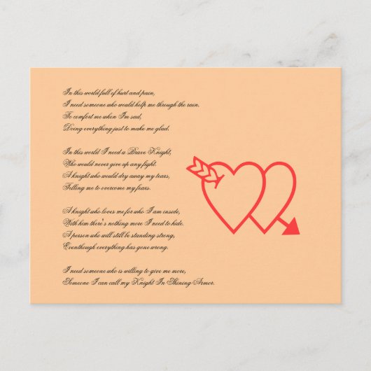 Ik heb een Valentijnsdag nodig Feestdagenkaart (Voorkant)