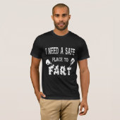 Ik heb een veilige plek nodig om te beginnen t-shirt (Voorkant volledig)