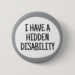 Ik heb een verborgen beperking ronde button 5,7 cm