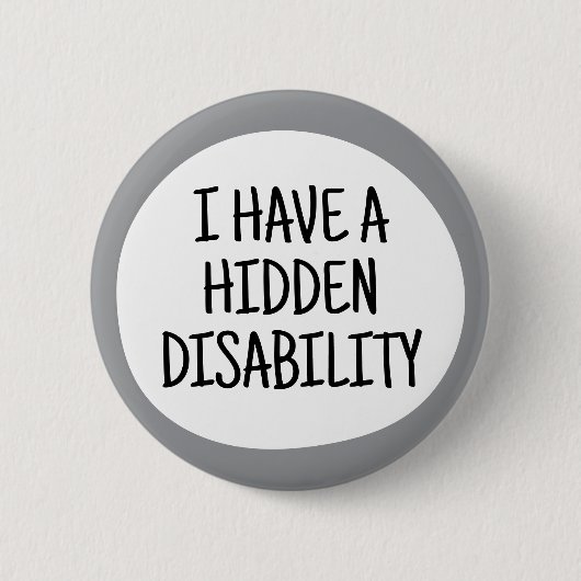 Ik heb een verborgen beperking ronde button 5,7 cm (Voorkant)