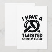 Ik heb een verdraaide zin van Humor Bedankkaart (Voorkant / Achterkant)