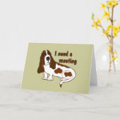 Ik heb een vergadering nodig kaart (Gele Bloem)