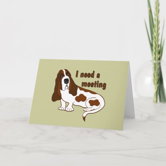 Ik heb een vergadering nodig kaart (Voorkant)
