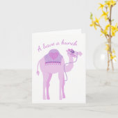 Ik heb een verjaardagskaart van een kameel kaart (Gele Bloem)